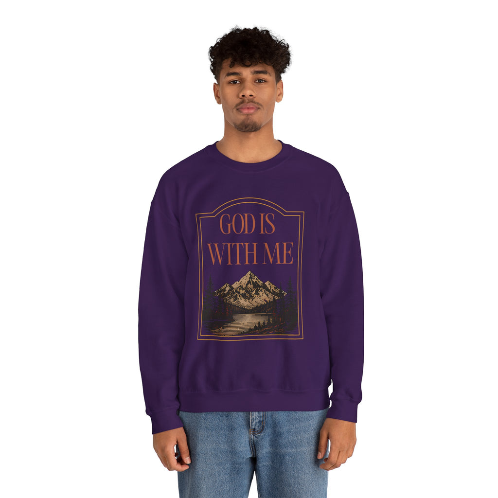 God is With Me Crewneck Sweatshirt