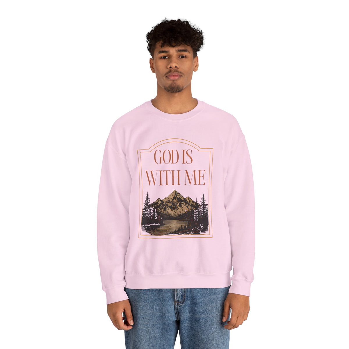 God is With Me Crewneck Sweatshirt