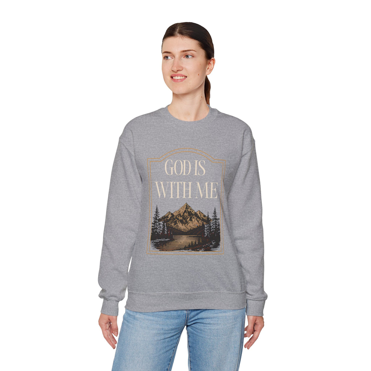 God is With Me Crewneck Sweatshirt