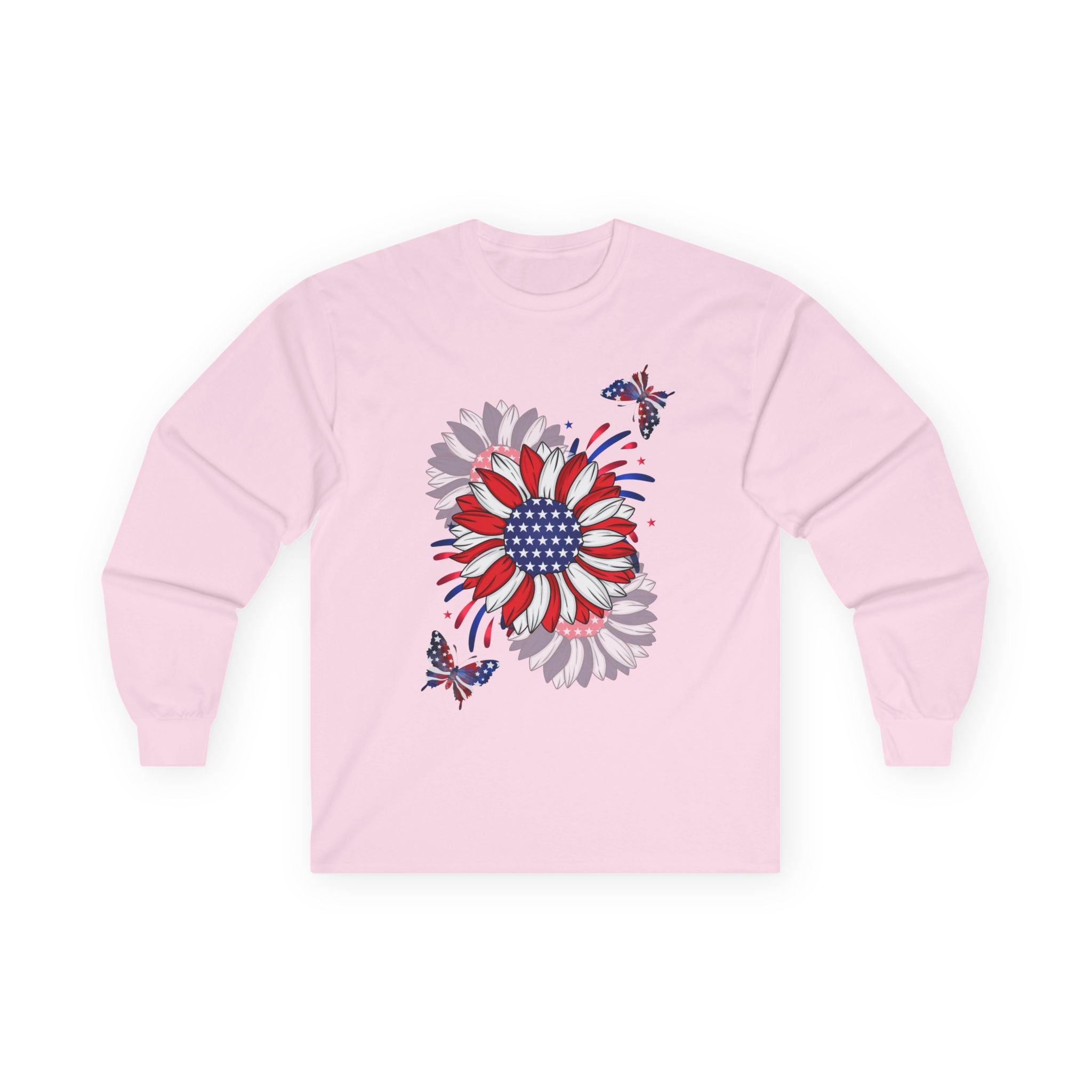 Flowers & Butterflies - Blue Edition Long Sleeve Classic Fit