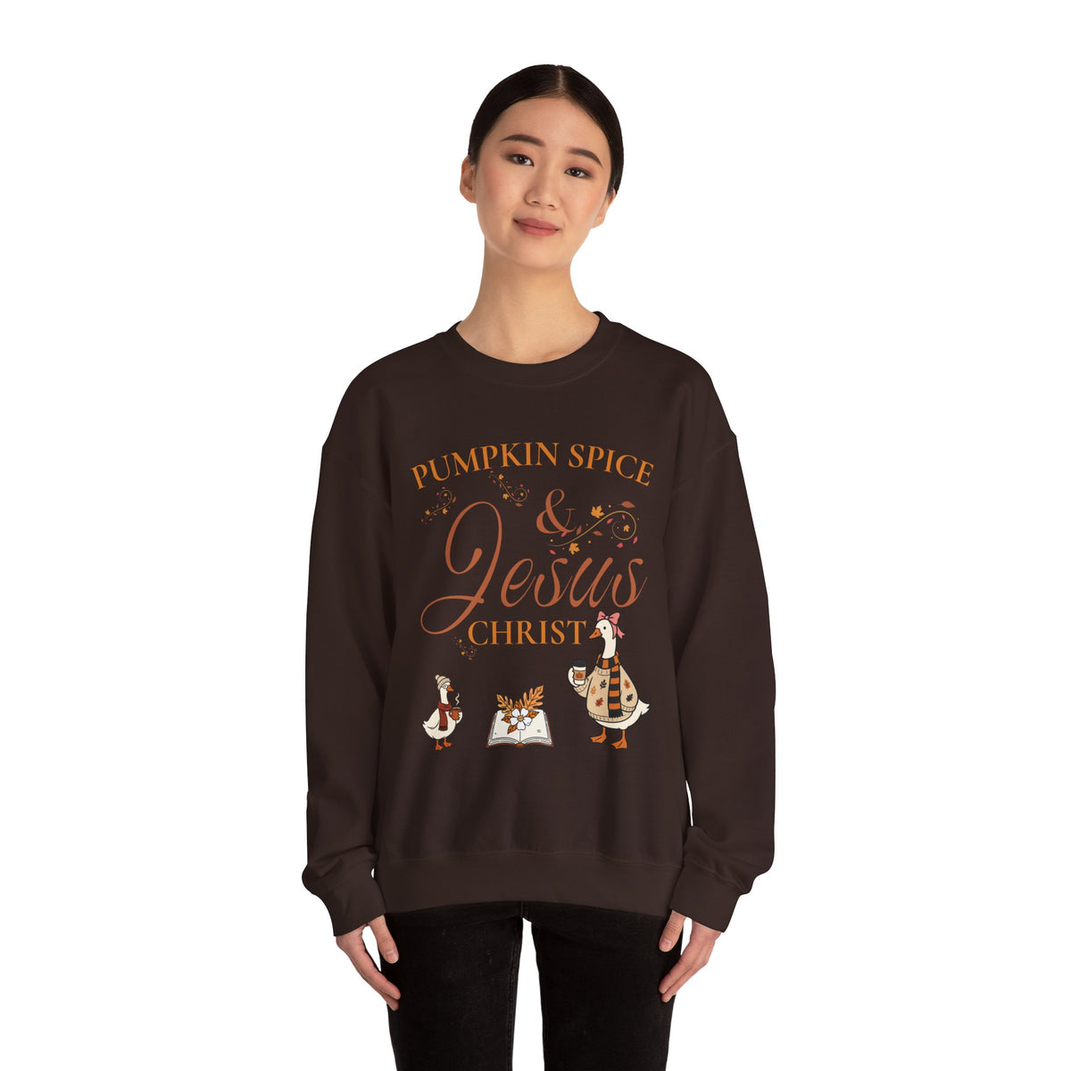 Pumpkin Spice & Jesus Crewneck Sweatshirt