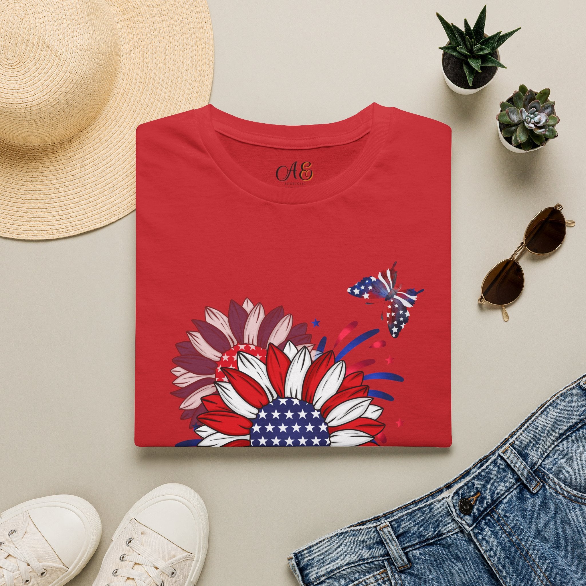 Flowers & Butterflies - Blue Edition Classic Fit T-shirt