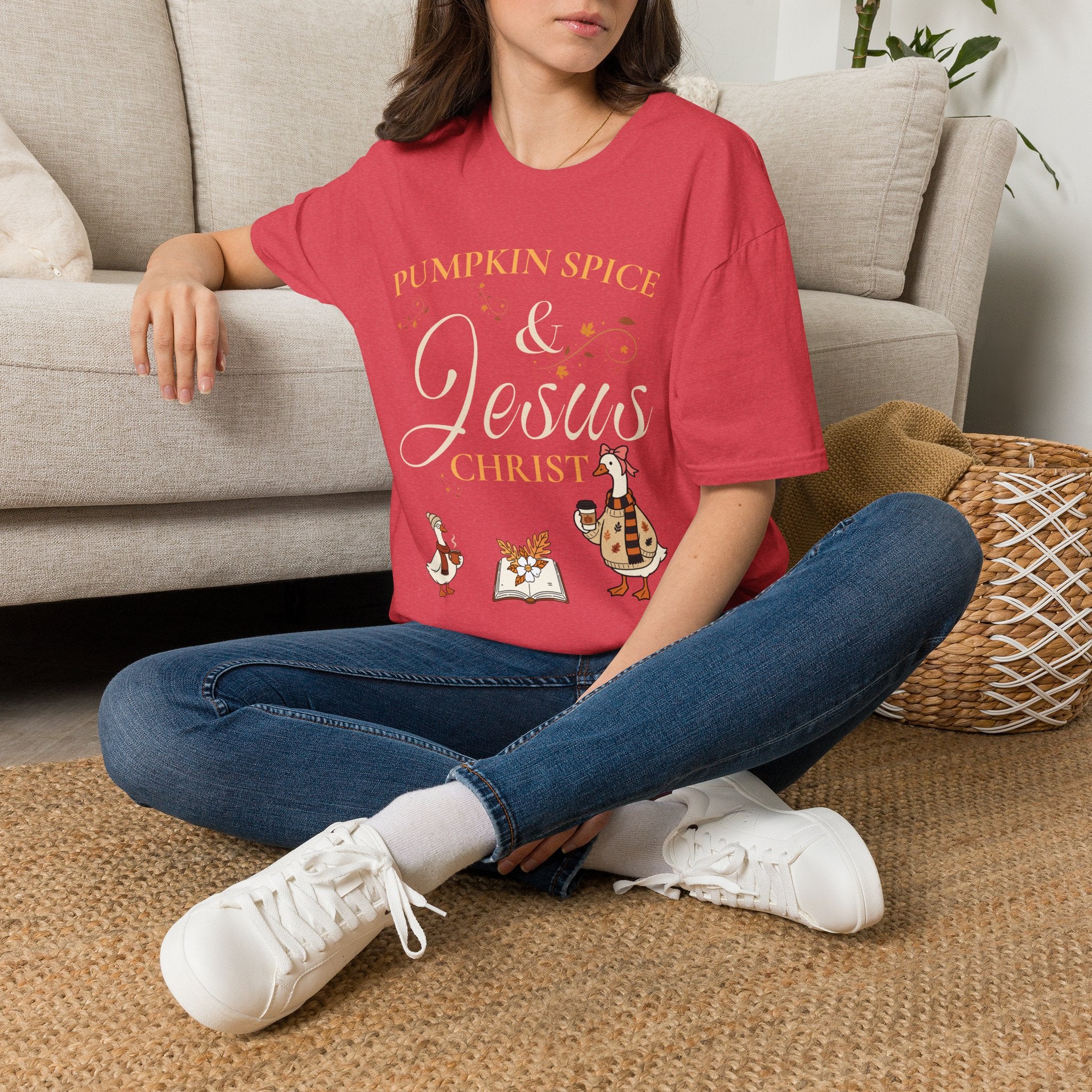 Pumpkin Spice & Jesus T-shirt