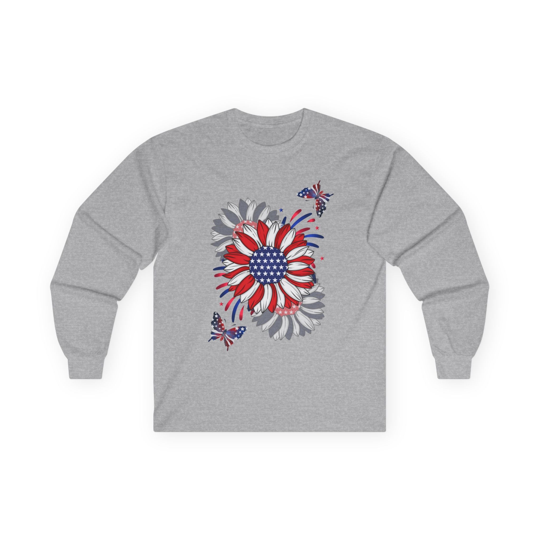 Flowers & Butterflies - Blue Edition Long Sleeve Classic Fit
