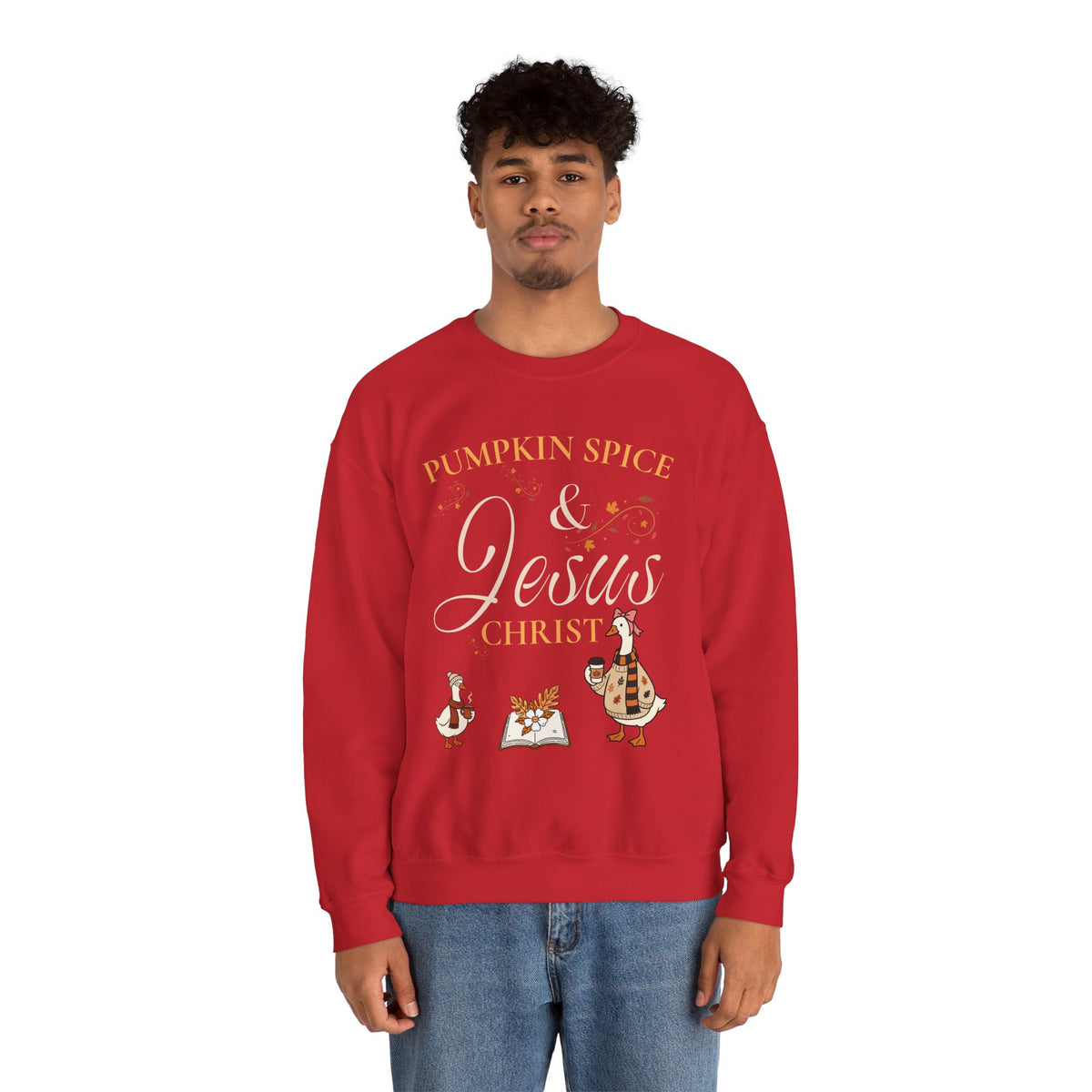 Pumpkin Spice & Jesus Crewneck Sweatshirt