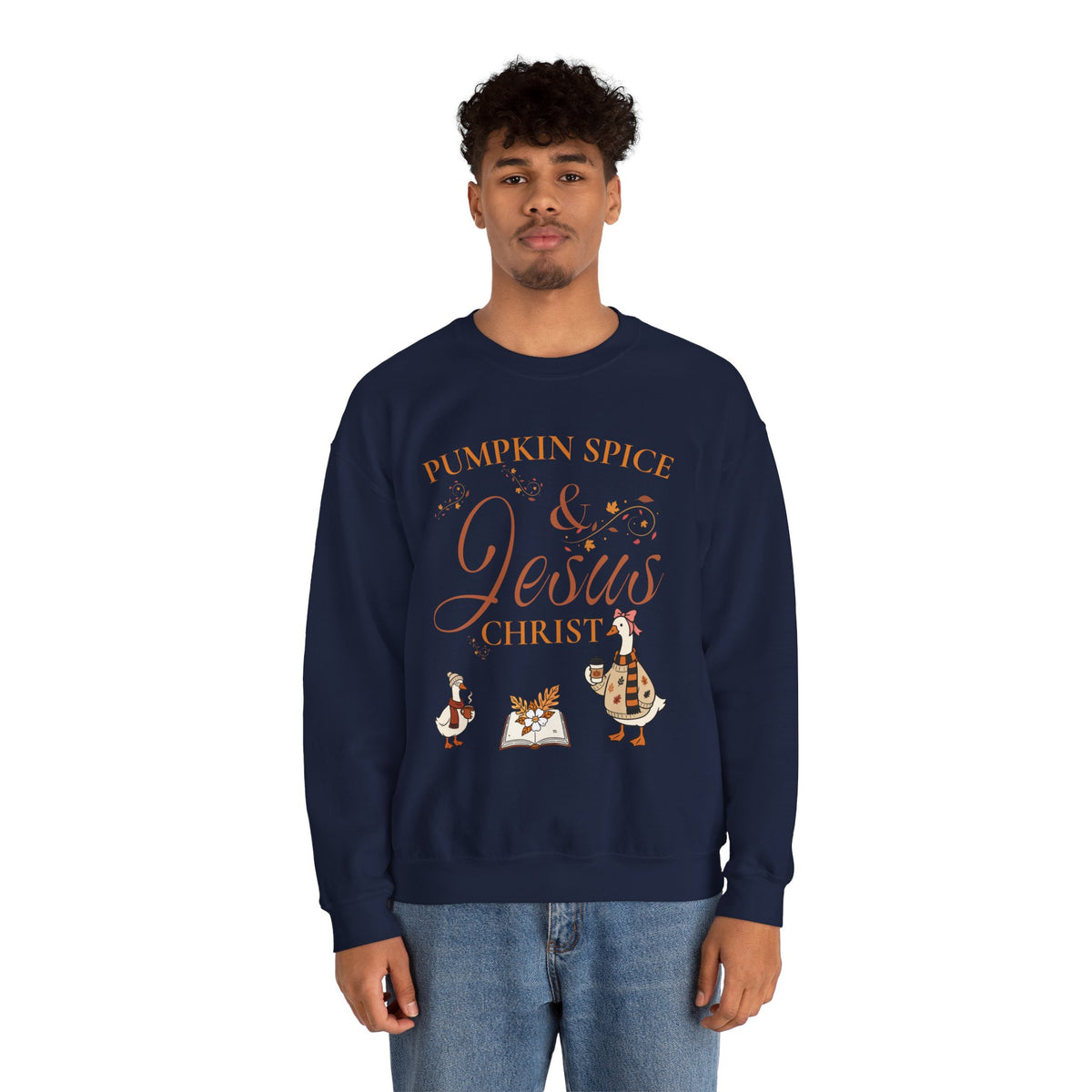 Pumpkin Spice & Jesus Crewneck Sweatshirt