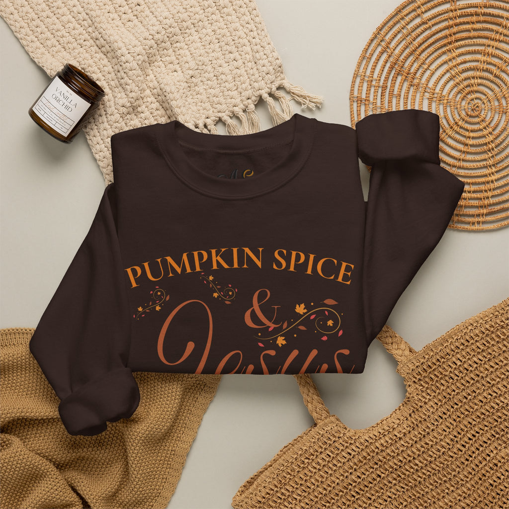 Pumpkin Spice & Jesus Crewneck Sweatshirt