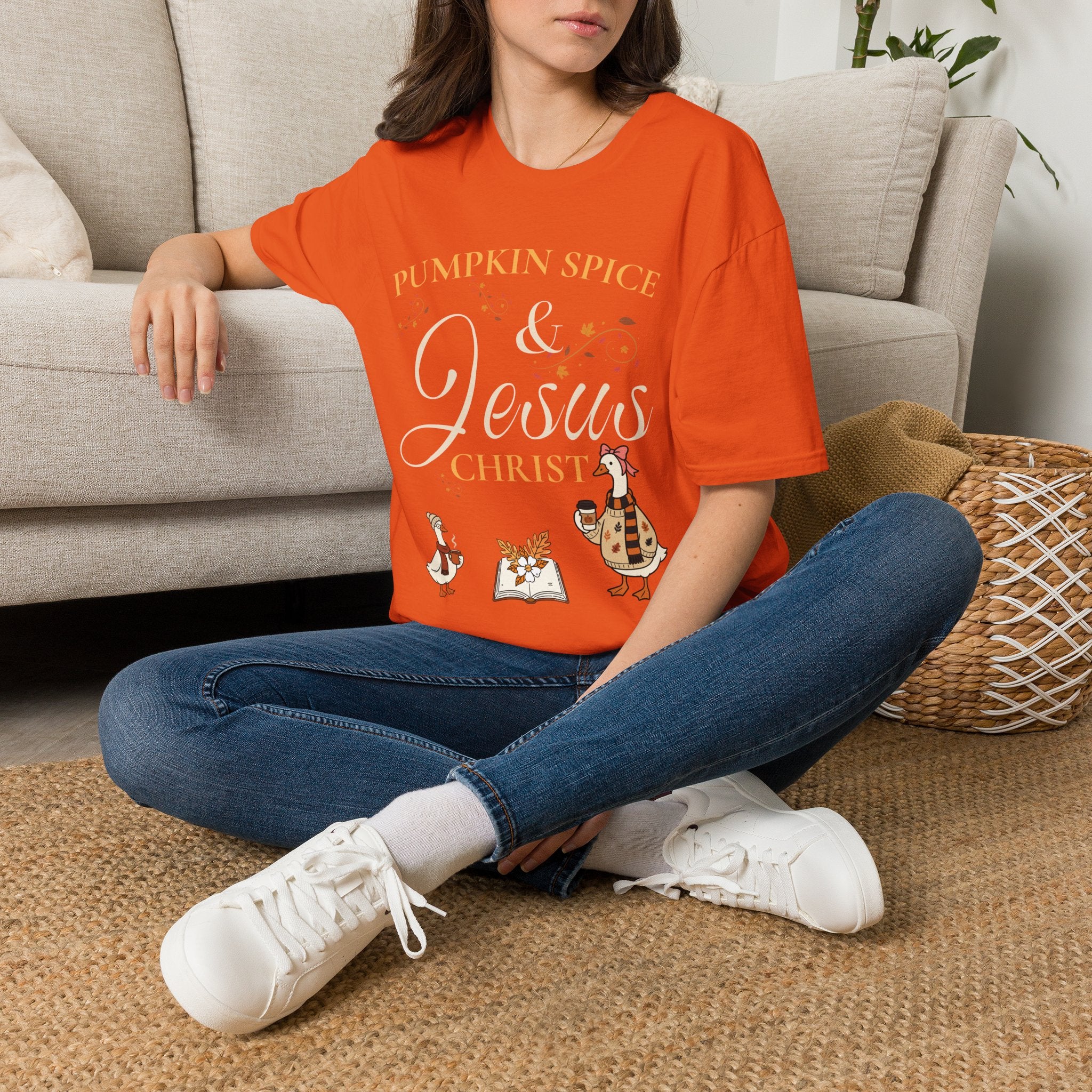 Pumpkin Spice & Jesus T-shirt
