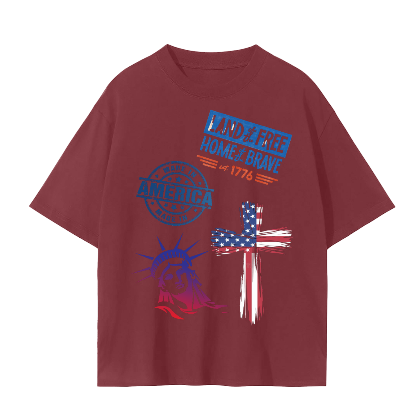 America T-shirt - Blue Edition Relax Fit