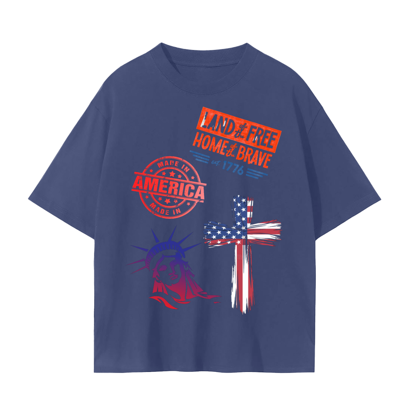 America T-shirt - Red Edition Relax Fit