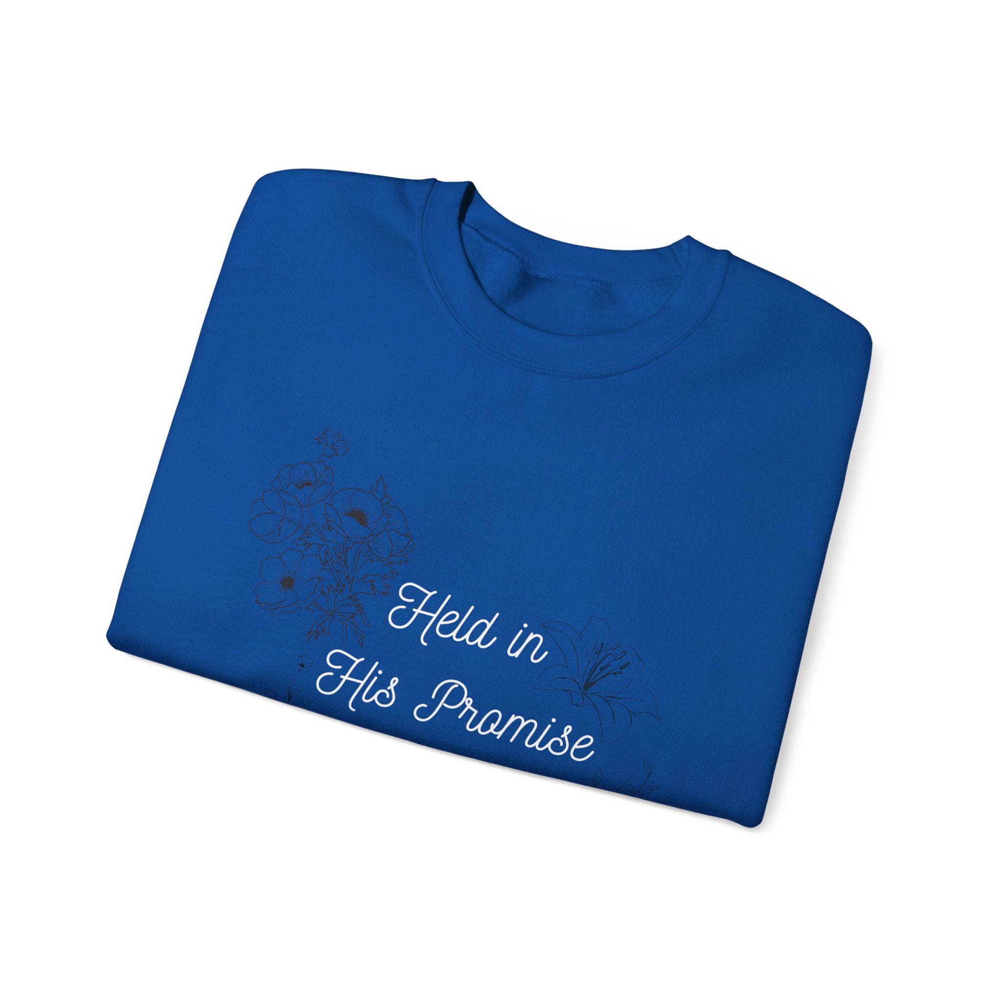 Held in His Promise Crewneck Sweatshirt