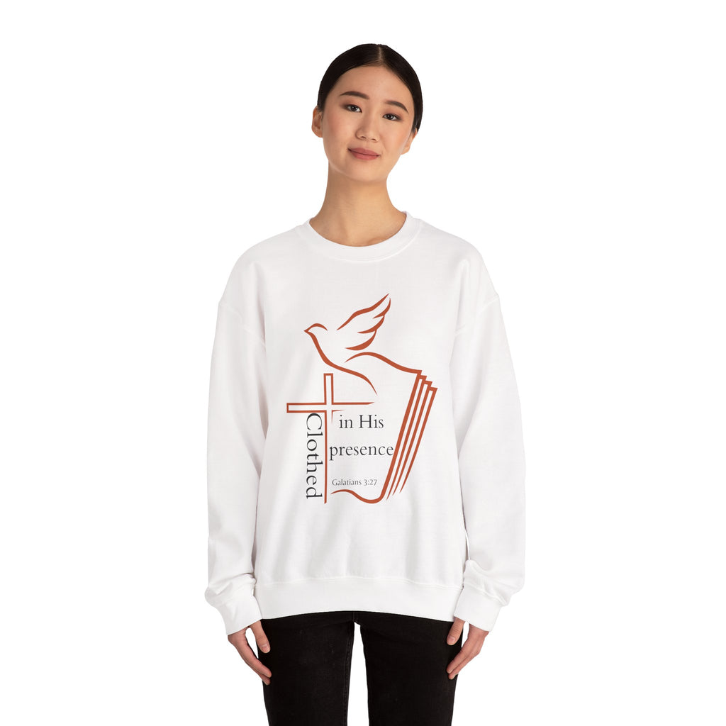 Clothed In His Presence Crewneck Sweatshirt