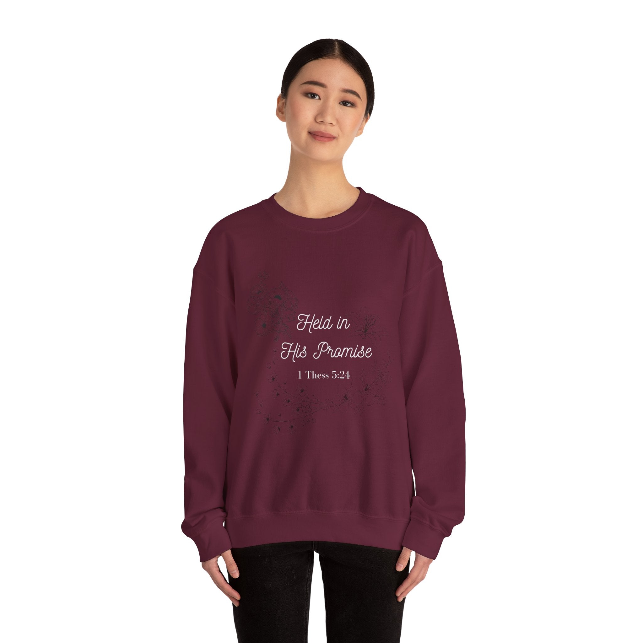 Held in His Promise Crewneck Sweatshirt