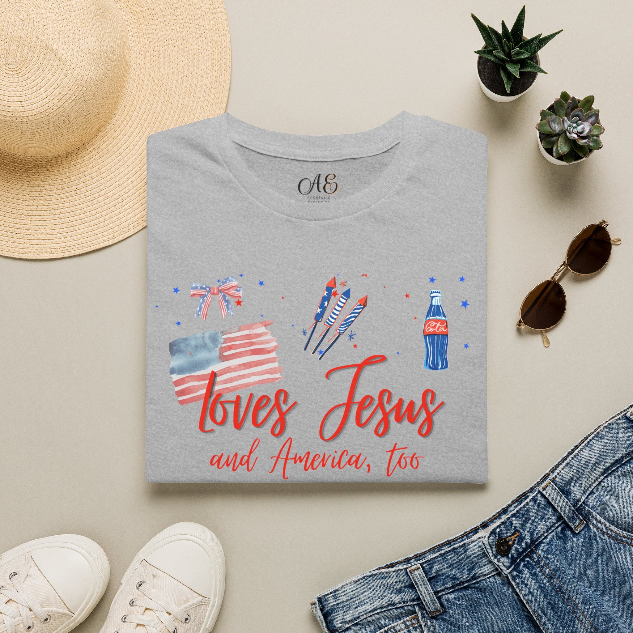 Loves Jesus - Red Edition Classic Fit T-shirt