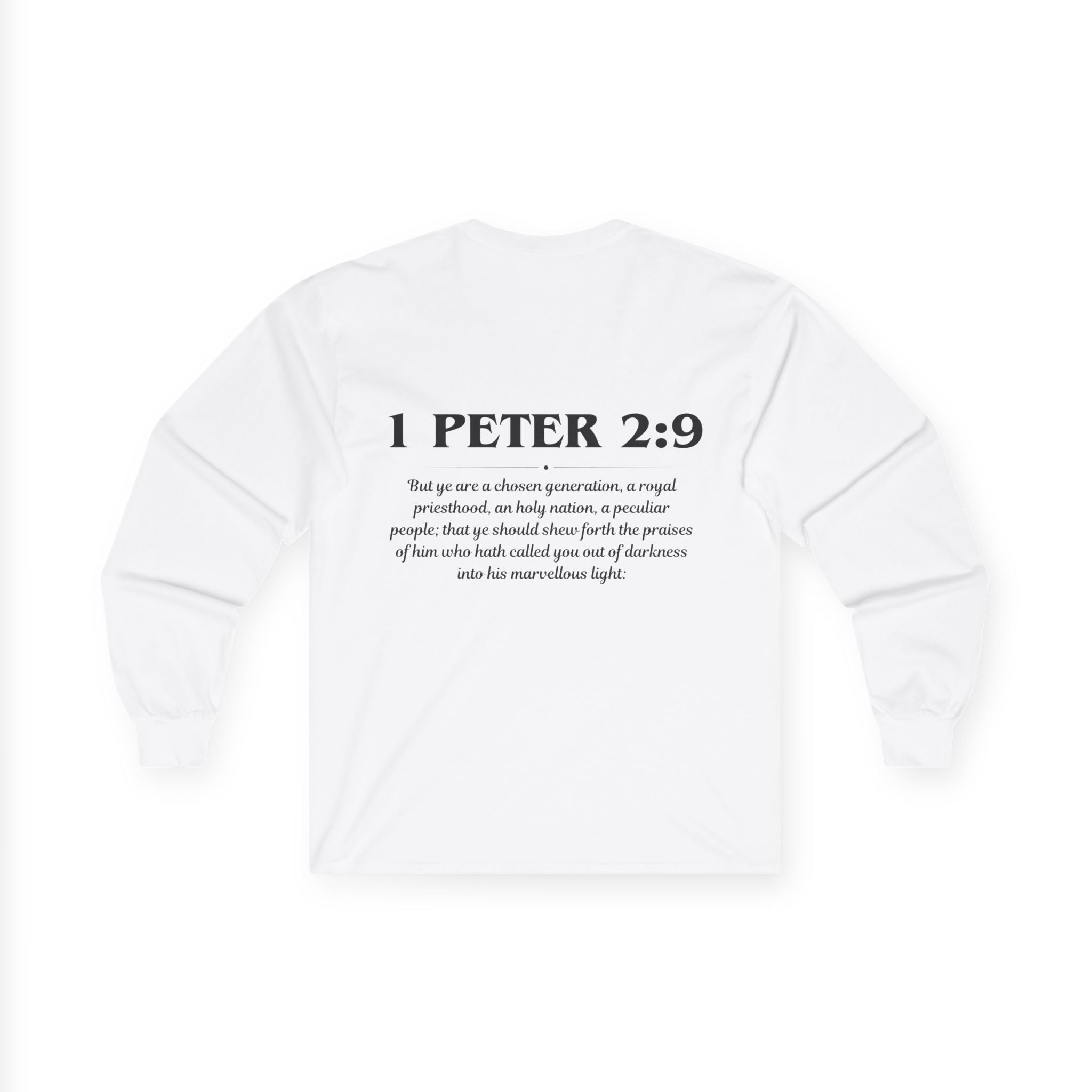 1 Peter 2:9 Scripture Unisex Long sleeve