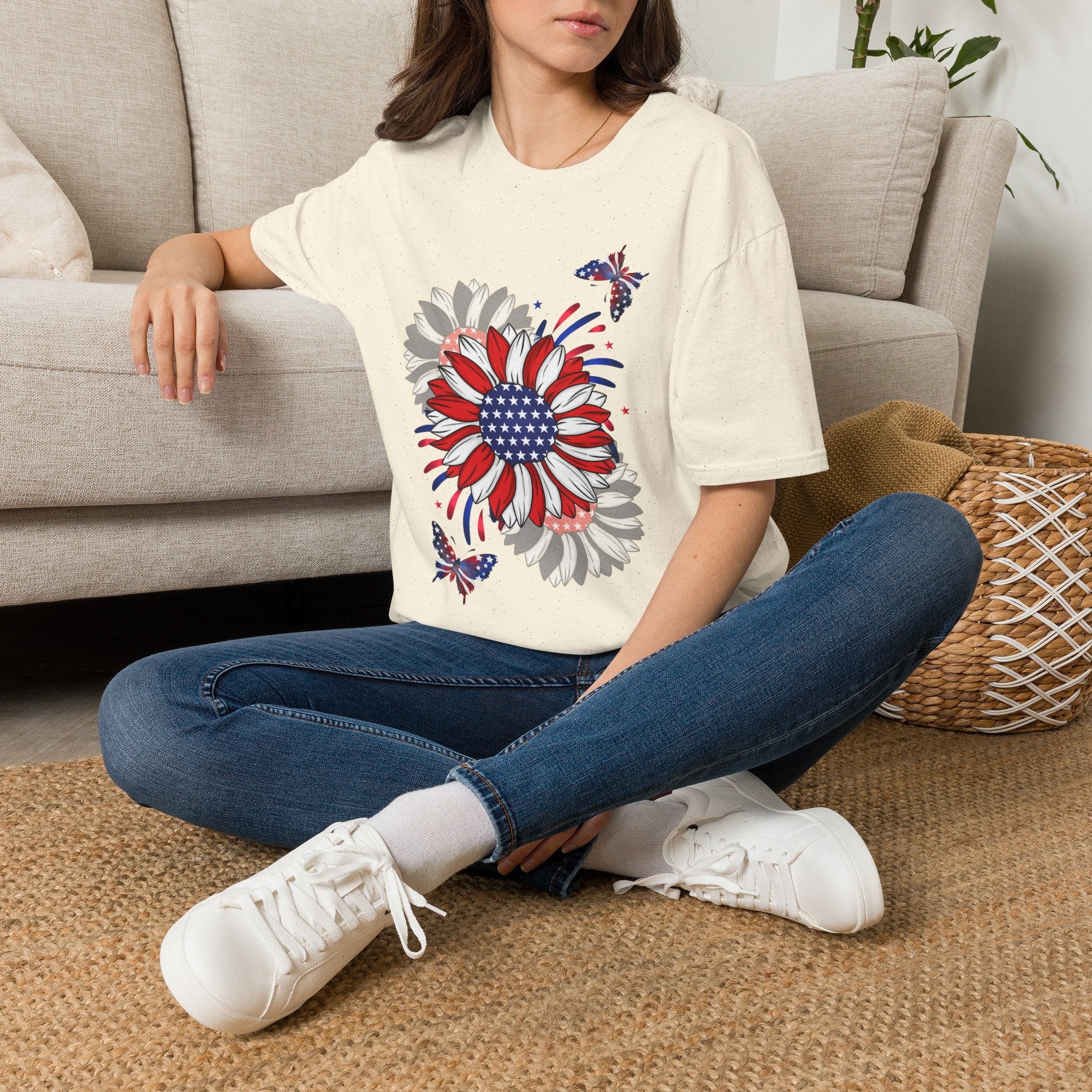 Flowers & Butterflies - Blue Edition Classic Fit T-shirt