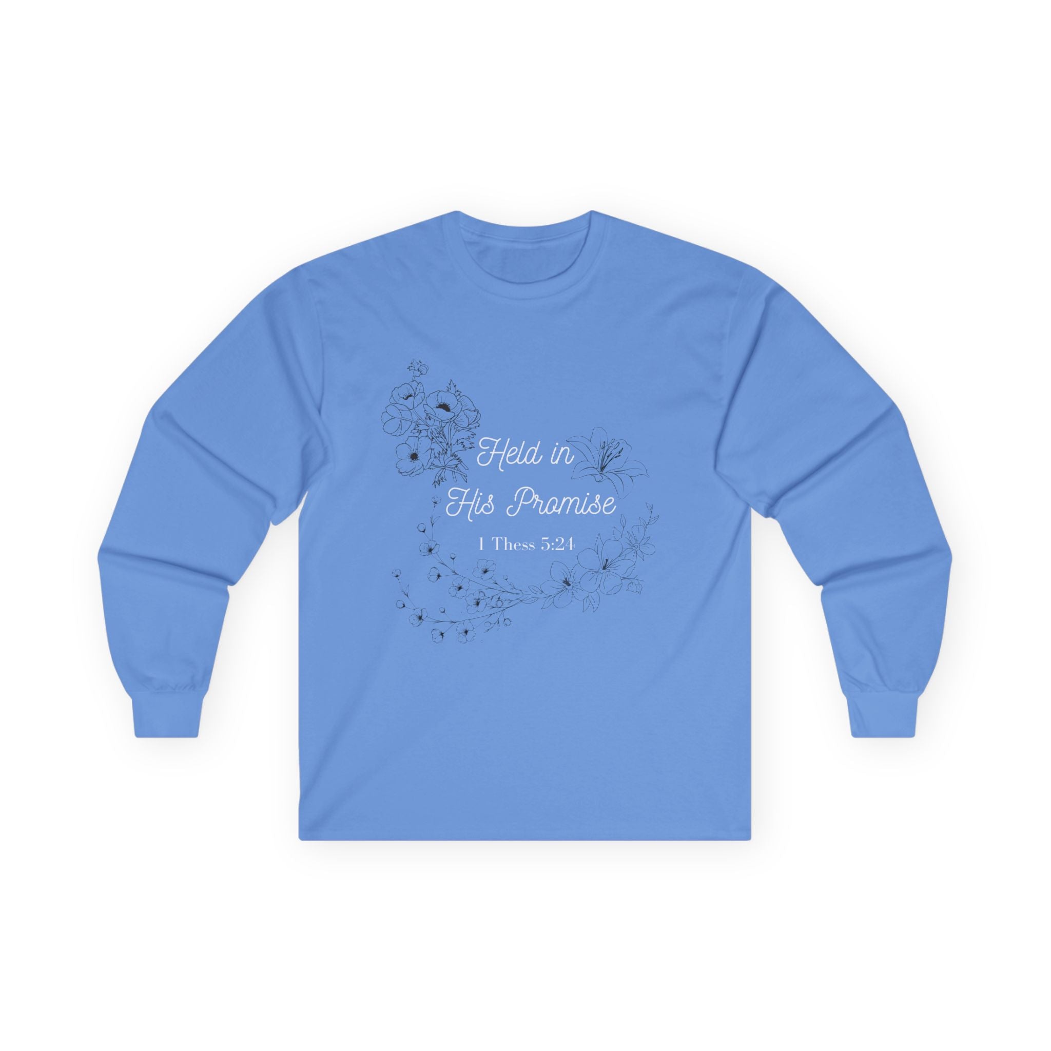 Held in His Promise Long Sleeve Tee