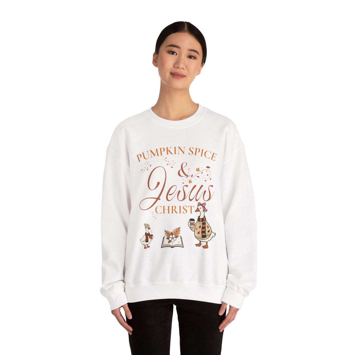 Pumpkin Spice & Jesus Crewneck Sweatshirt