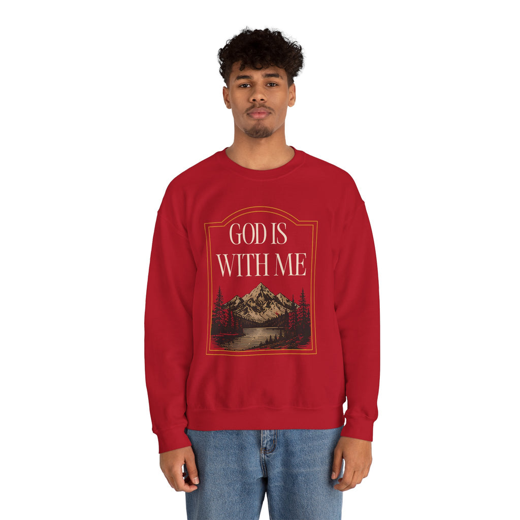 God is With Me Crewneck Sweatshirt