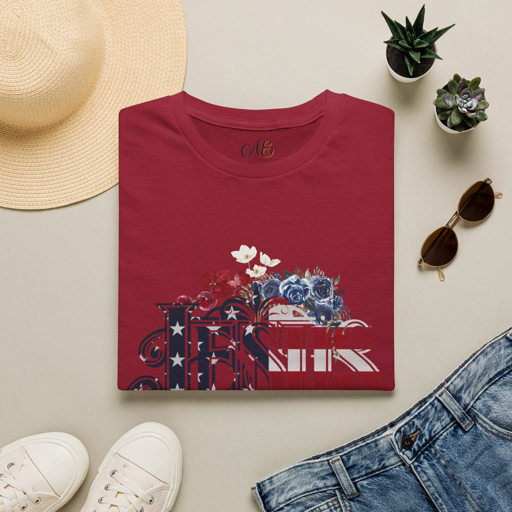 Jesus American Flag Classic Fit T-shirt