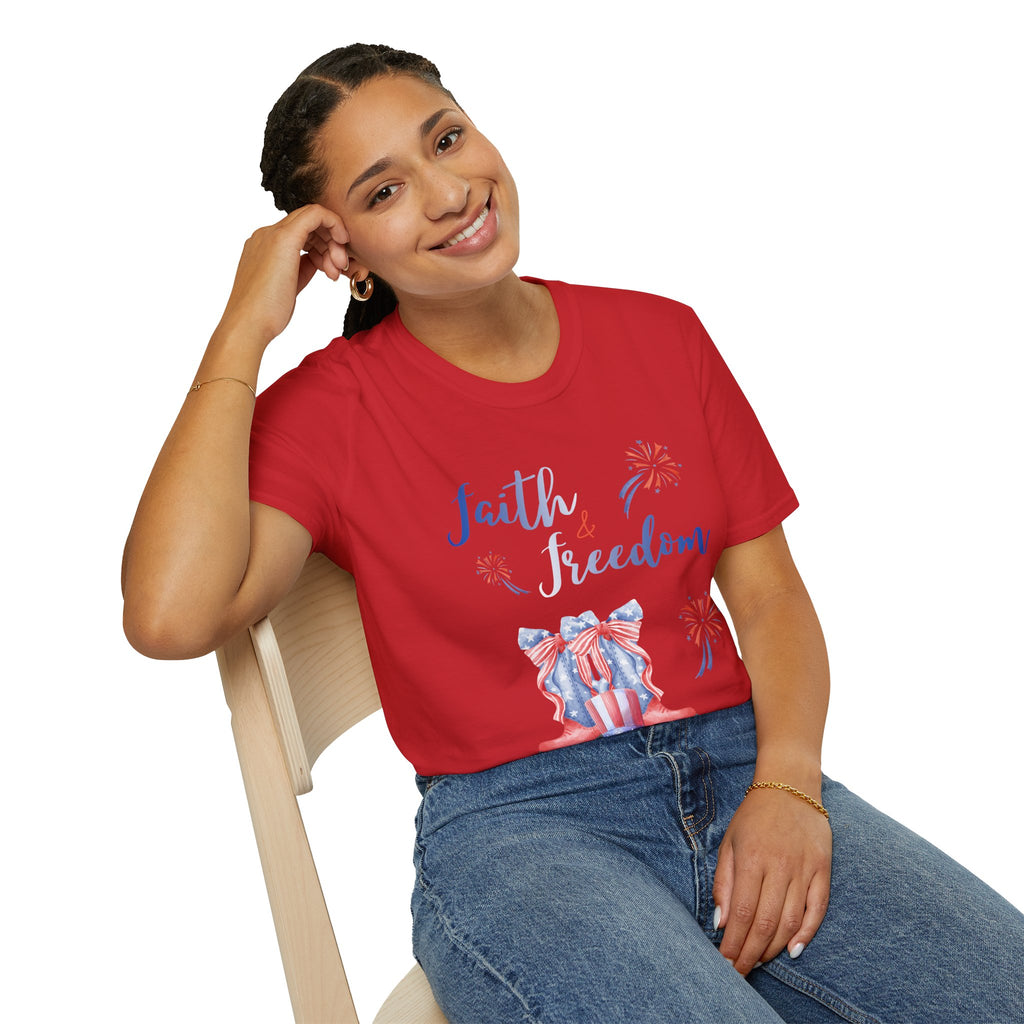 Faith & Freedom - Blue Edition Classic Fit T-shirt