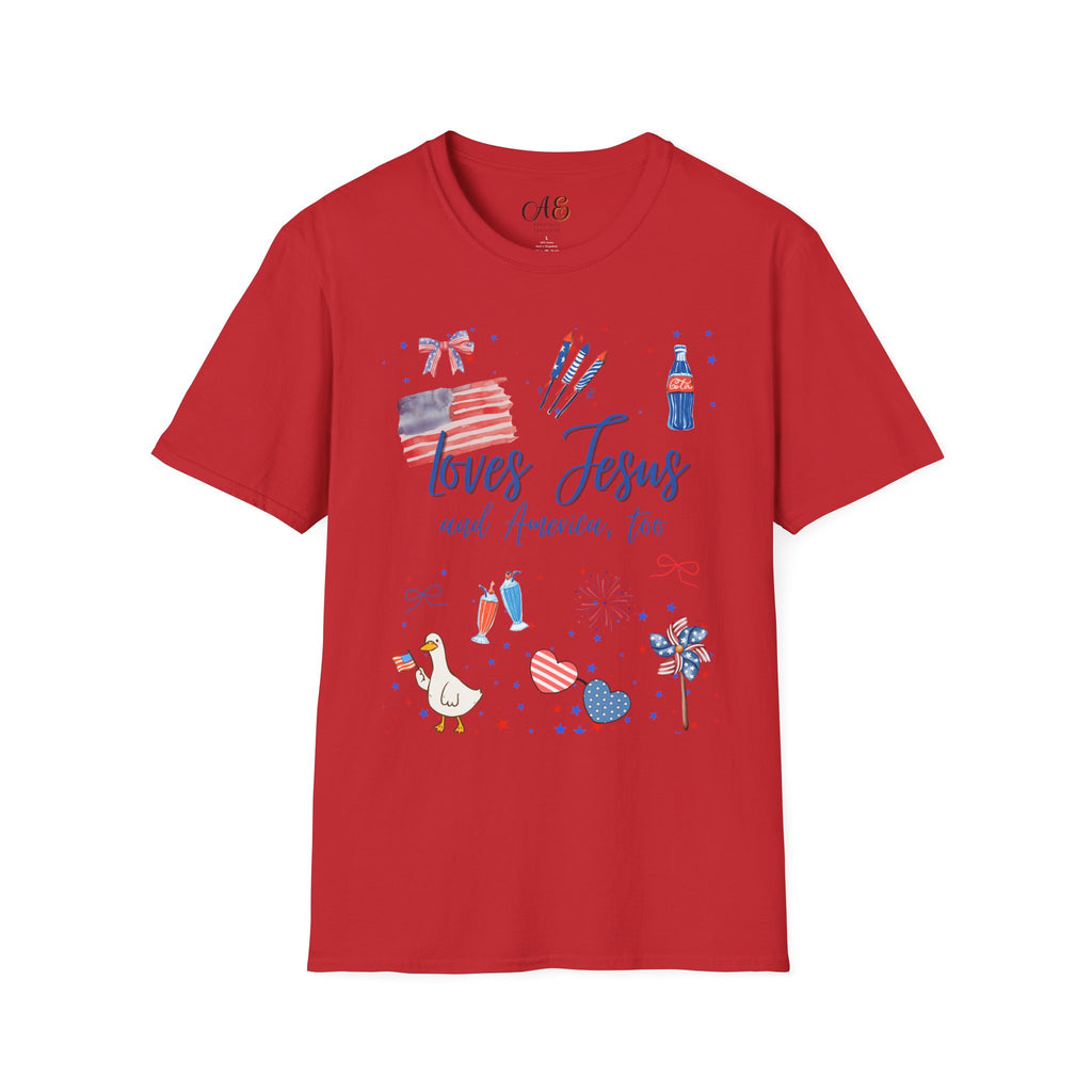 Loves Jesus -Blue Edition Classic fit T-shirt