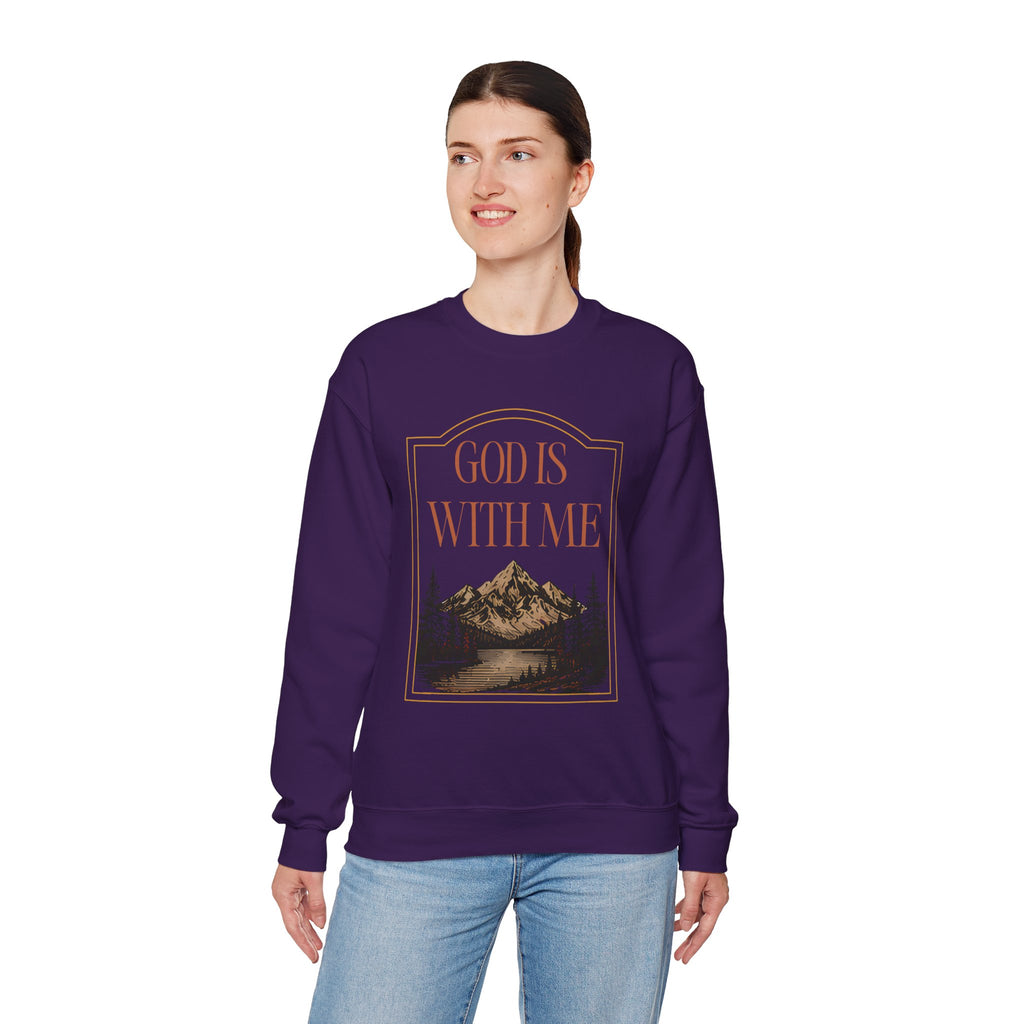 God is With Me Crewneck Sweatshirt