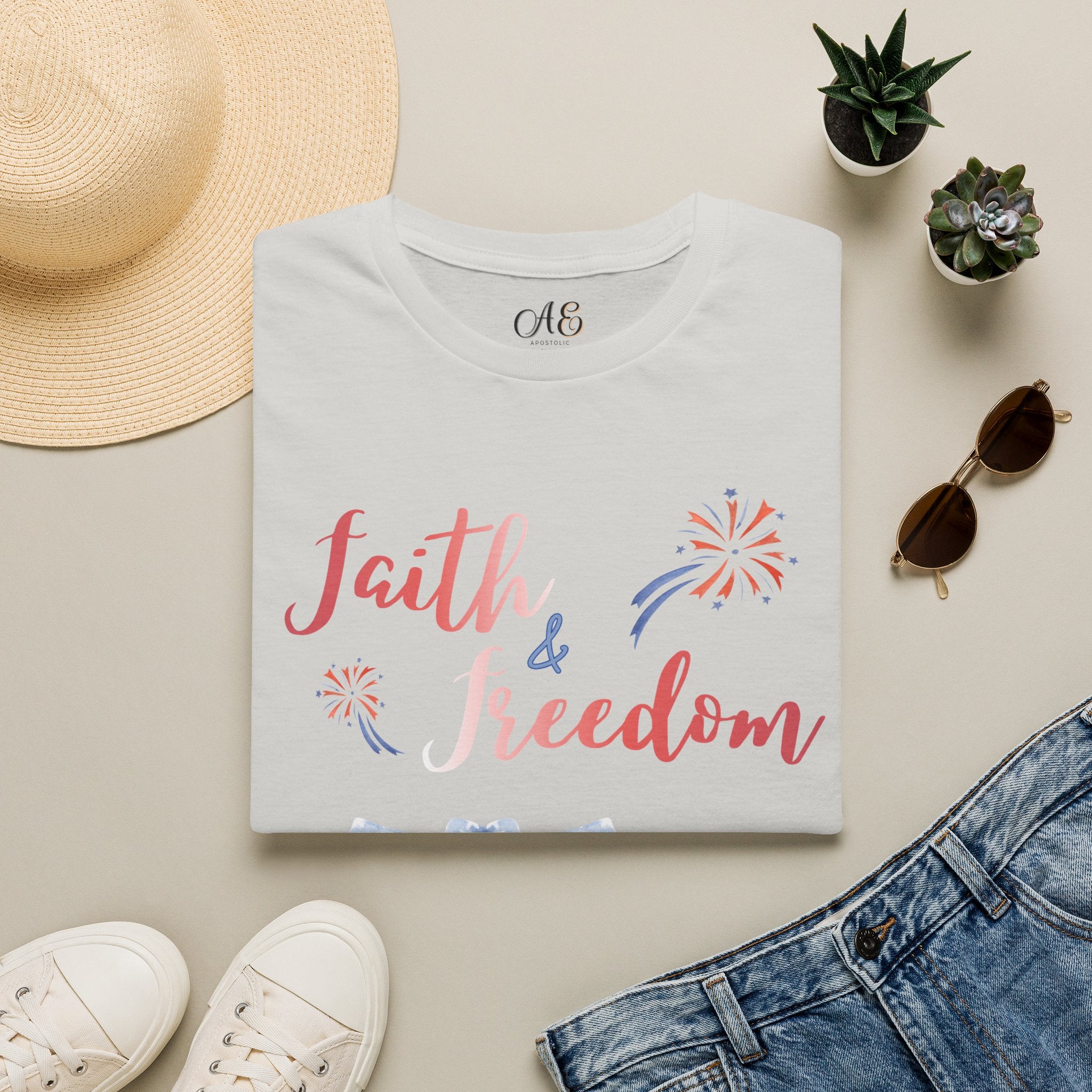Faith & Freedom - Red Edition Classic Fit T-Shirt