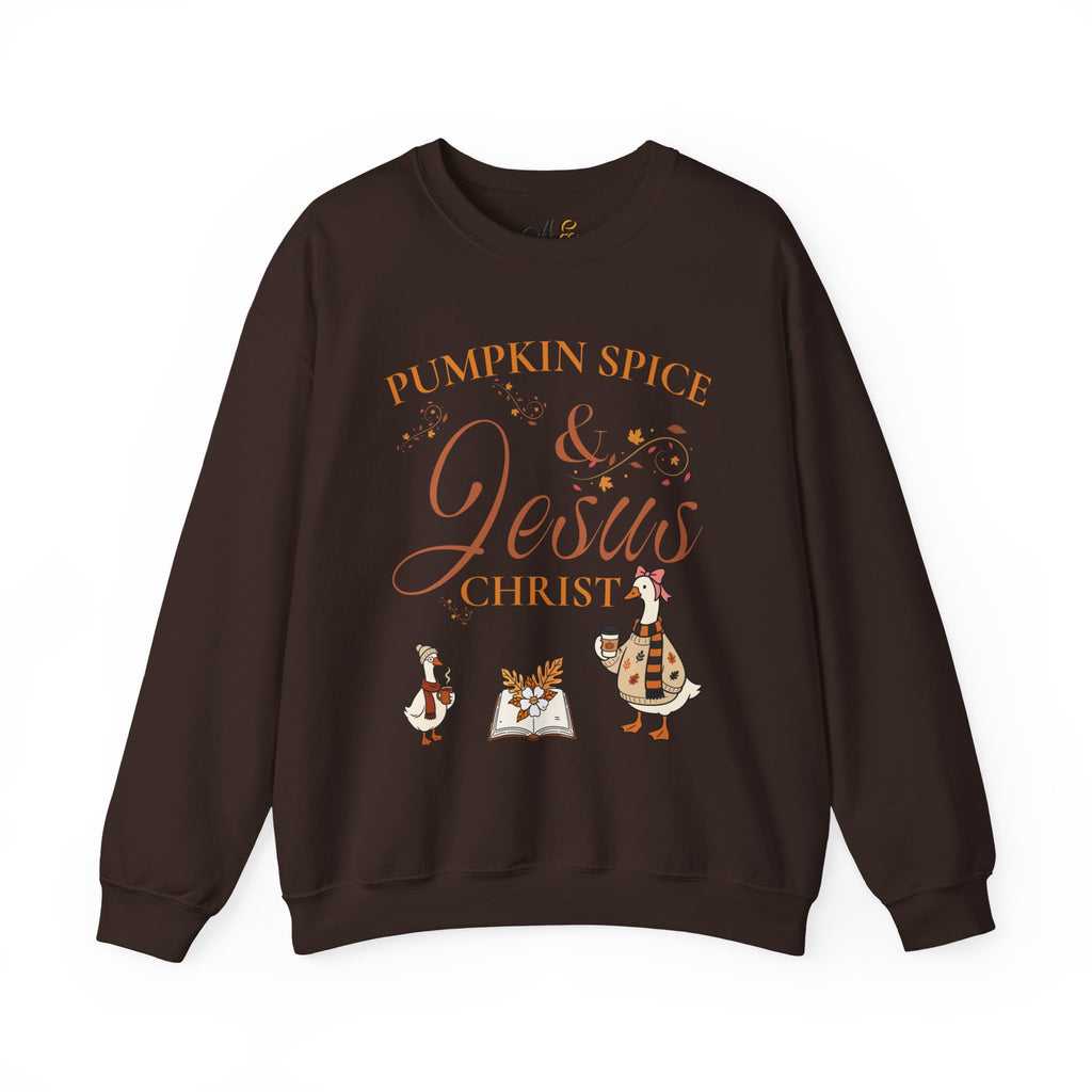 Pumpkin Spice & Jesus Crewneck Sweatshirt