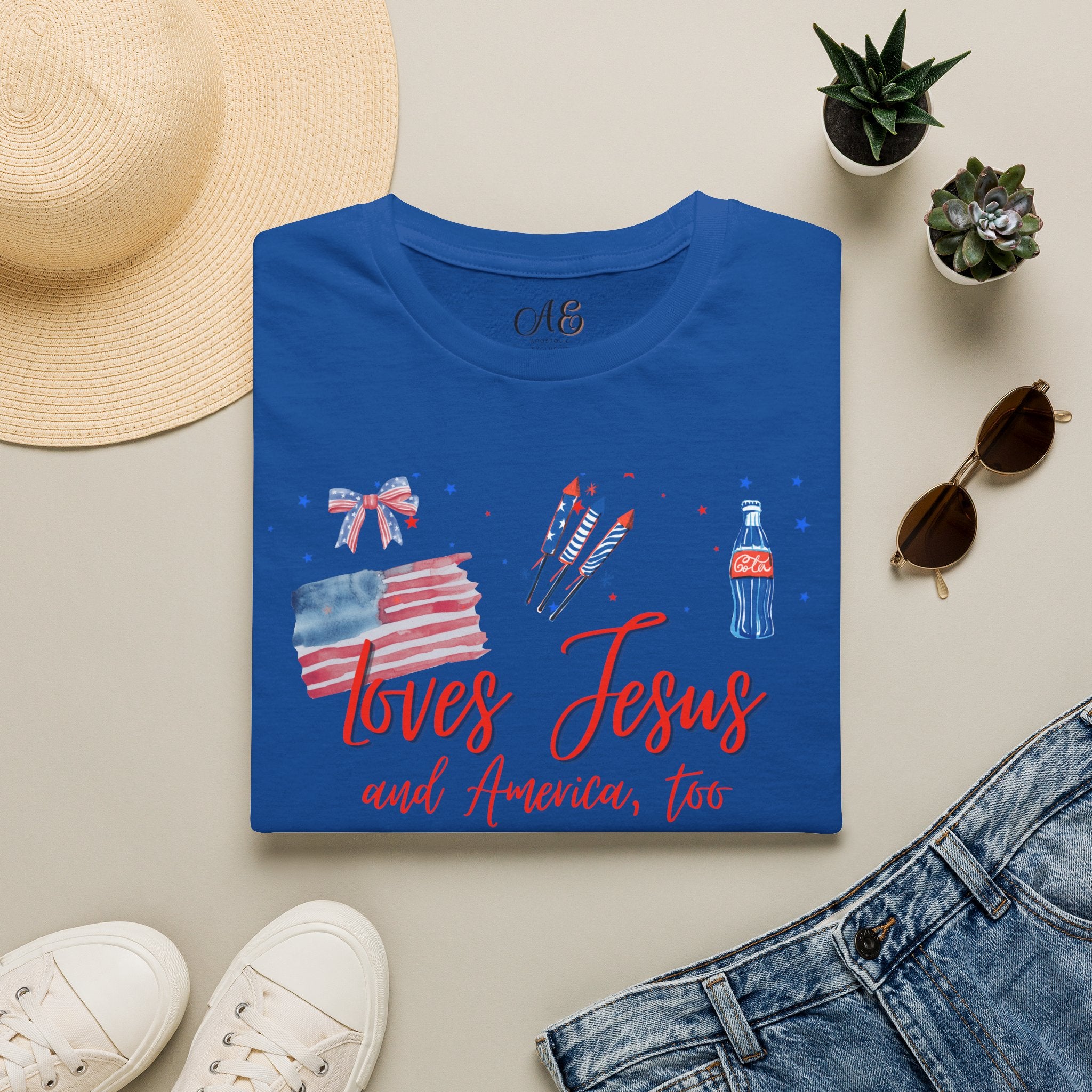 Loves Jesus - Red Edition Classic Fit T-shirt