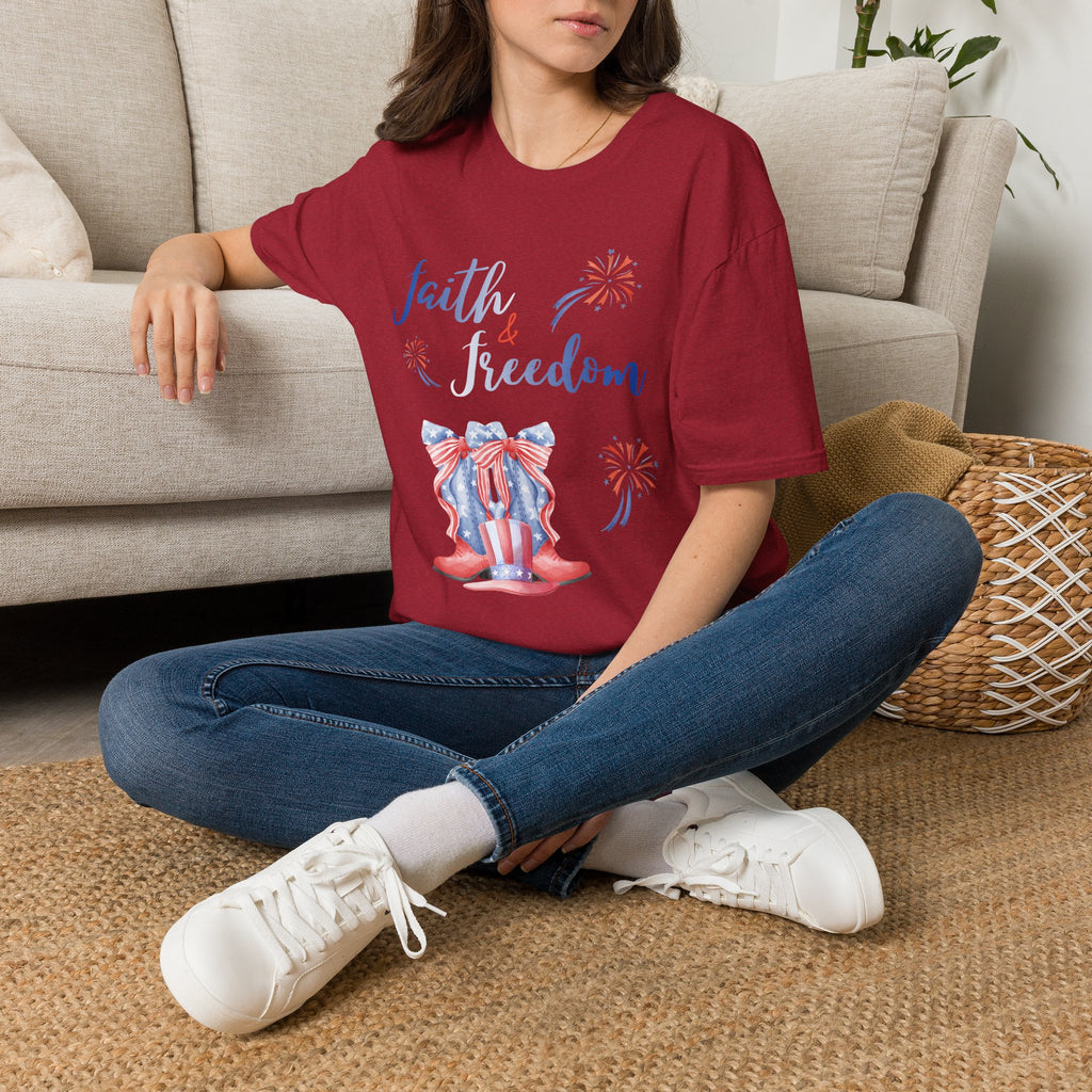 Faith & Freedom - Blue Edition Classic Fit T-shirt