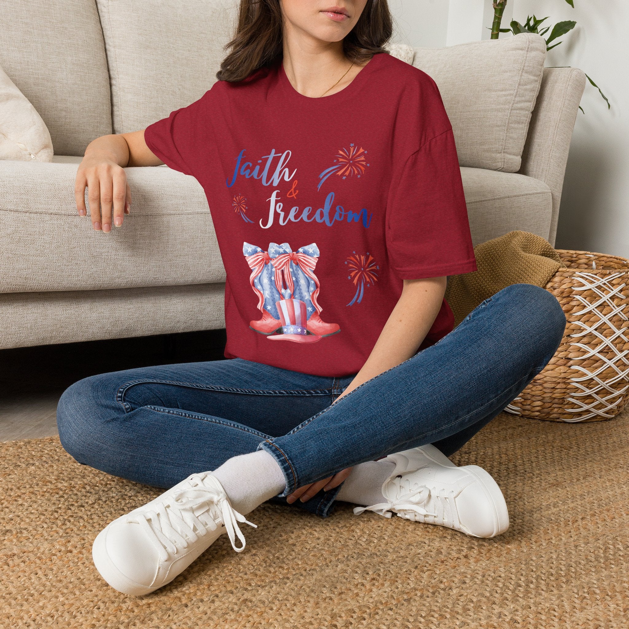 Faith & Freedom - Blue Edition Classic Fit T-shirt