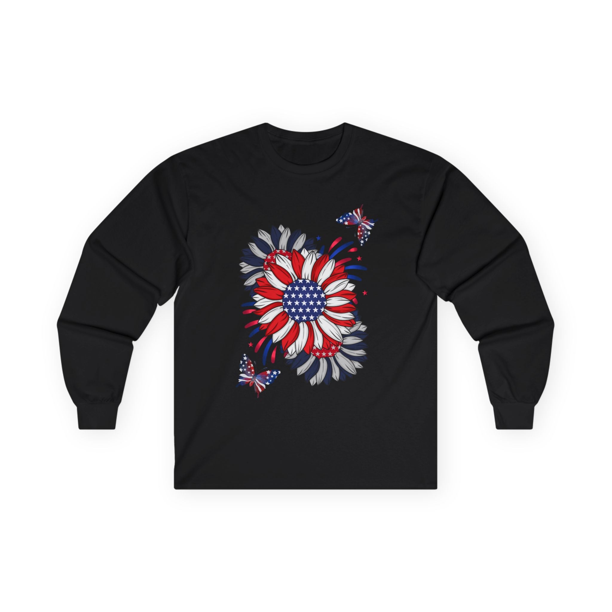 Flowers & Butterflies - Blue Edition Long Sleeve Classic Fit