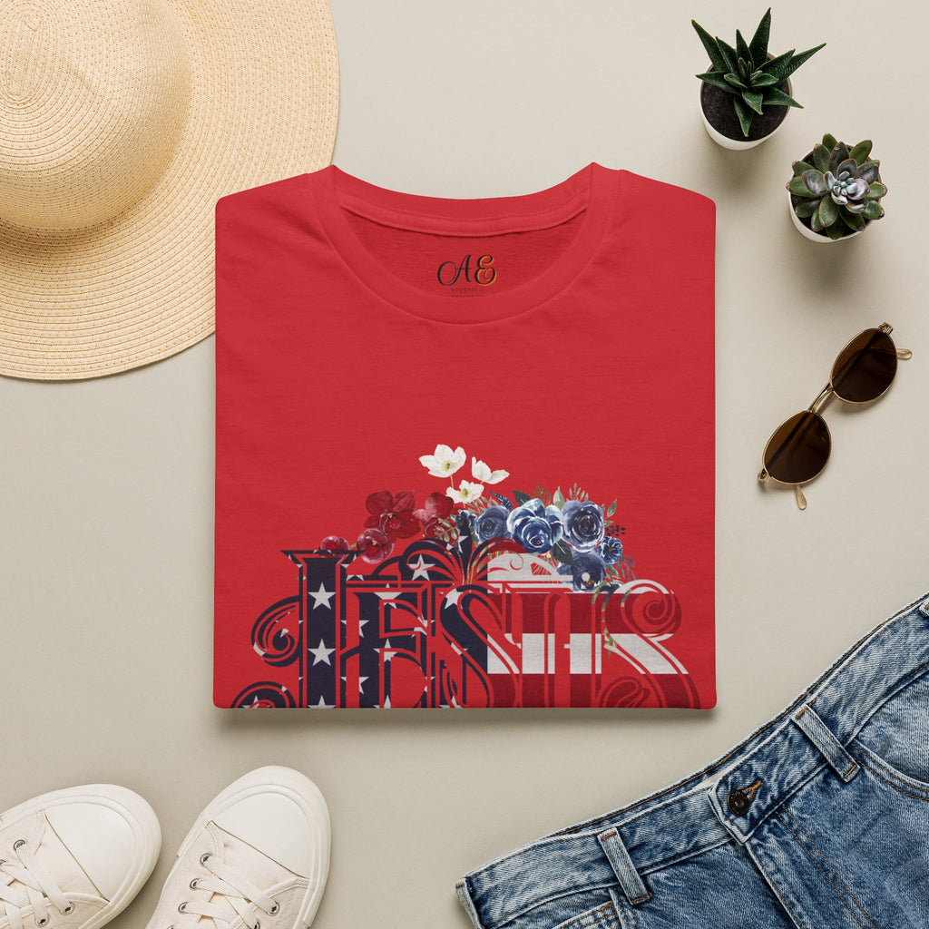 Jesus American Flag Classic Fit T-shirt