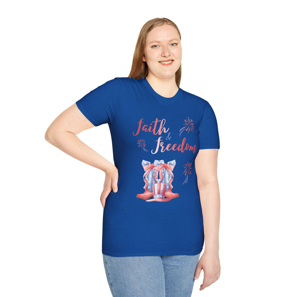 Faith & Freedom - Red Edition Classic Fit T-Shirt
