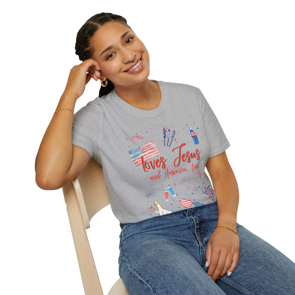 Loves Jesus - Red Edition Classic Fit T-shirt