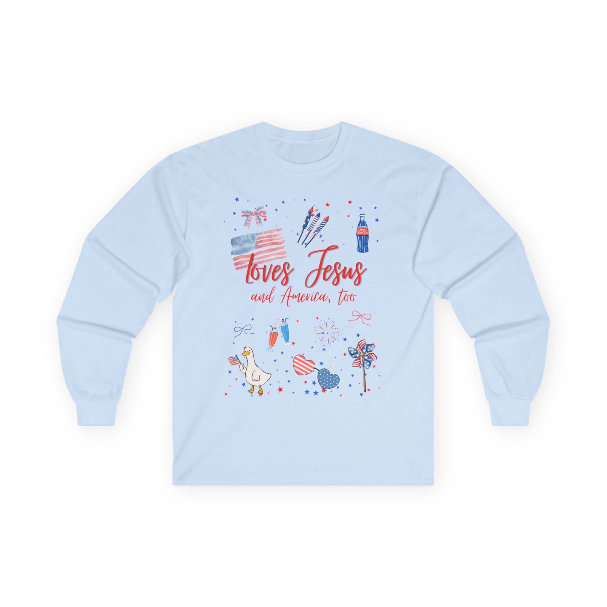 Loves Jesus- Red Edition Long Sleeve Classic Fit