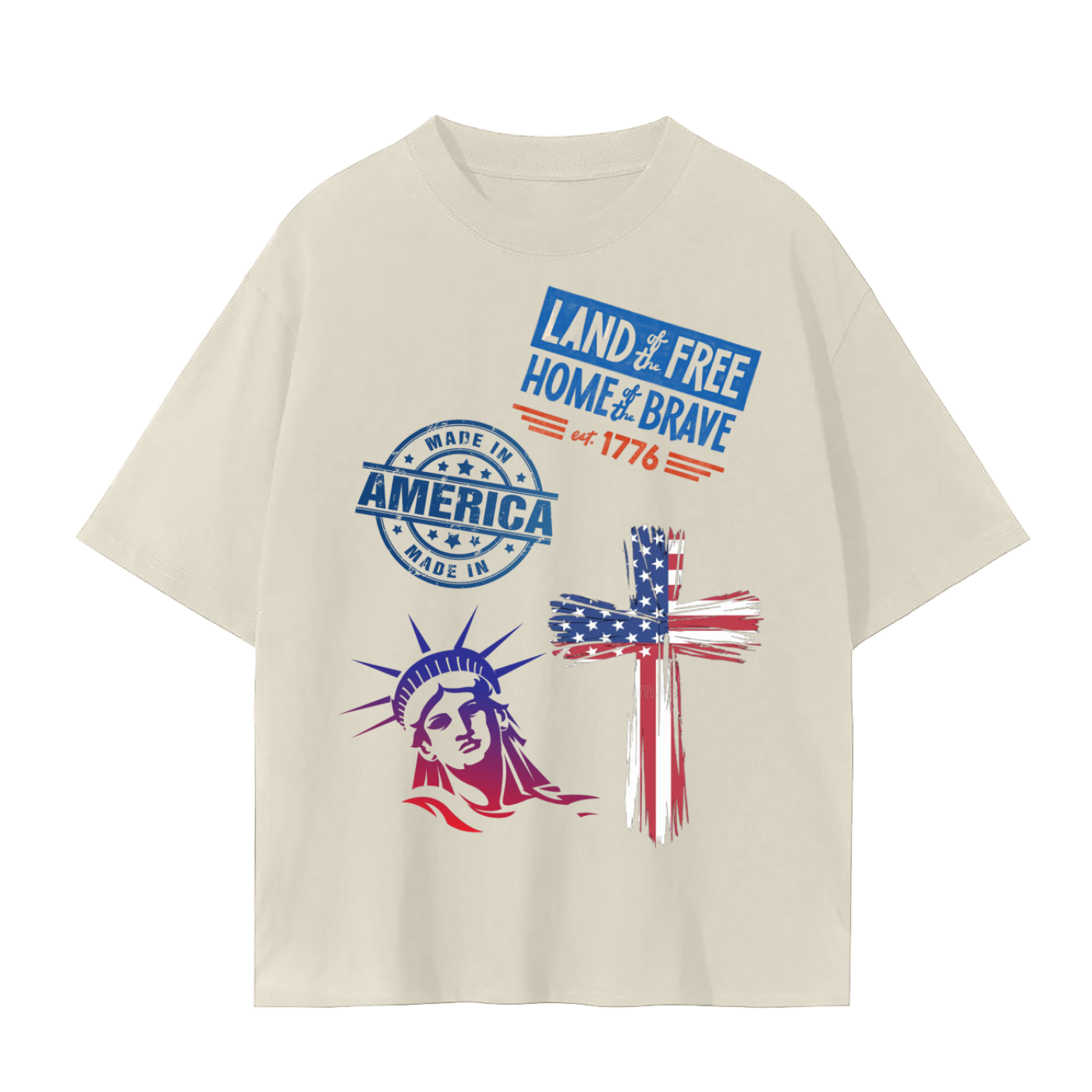 America T-shirt - Blue Edition Relax Fit
